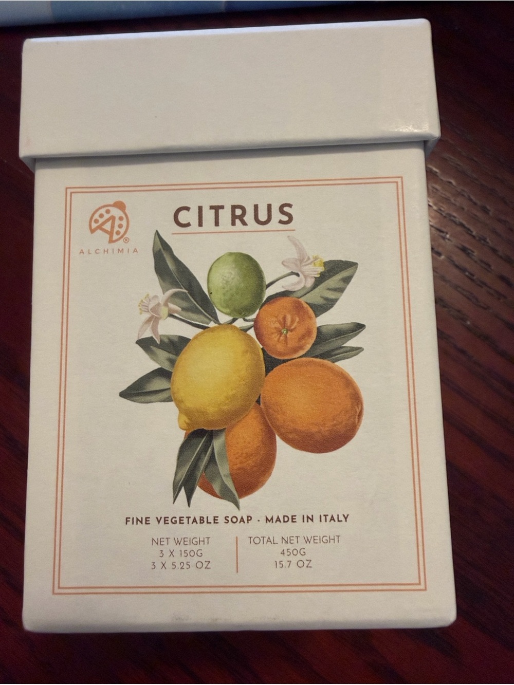 ✴️New✴️Alchimia Citrus Fine Vegetable Soap Set of “3”